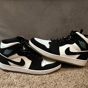Nike Black and White High-Top Sneakers